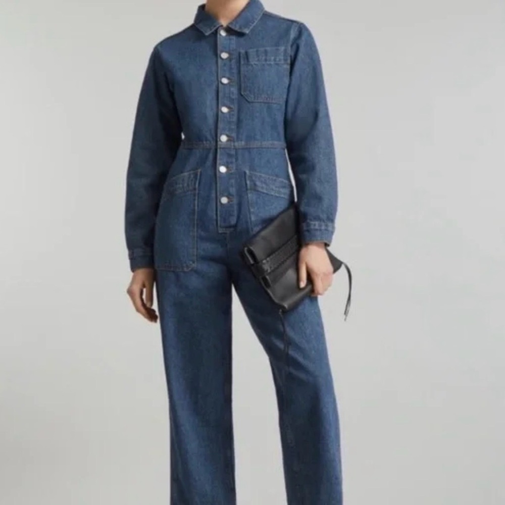 Lisa Says Gah Farrah Denim Jumpsuit